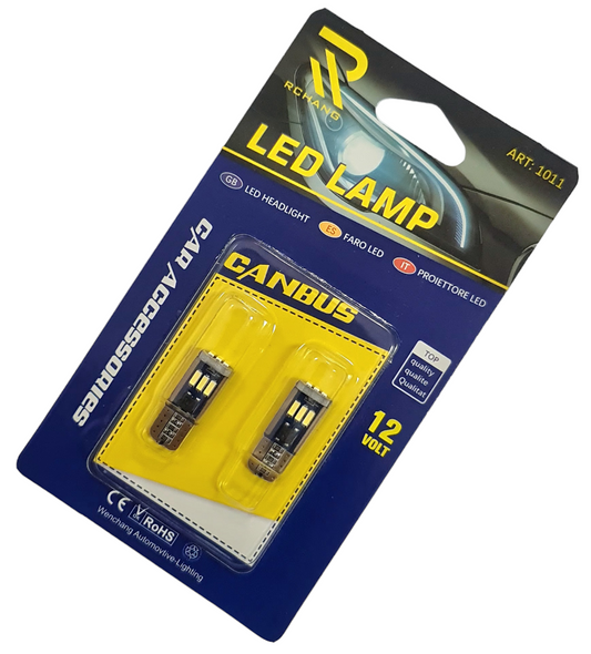 Крушки -Led- T10 -12V CANBUS АМ-Т10-9-4014