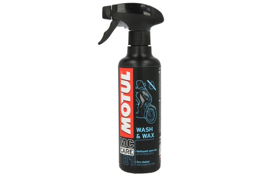 Motul Wash & Wax E1 препарат за сухо измиване и вакса за мотор