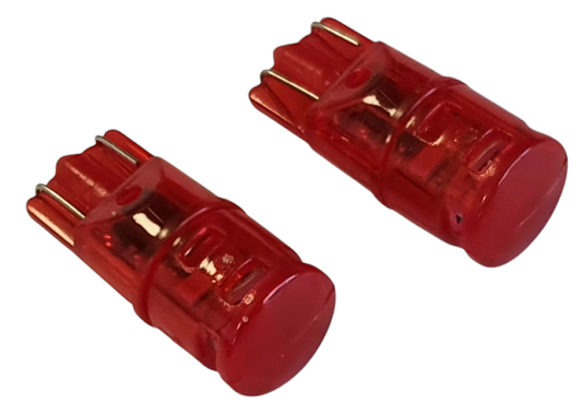 Крушки -Led- T10 12V-5W Червени 2бр. к-т 9454-3