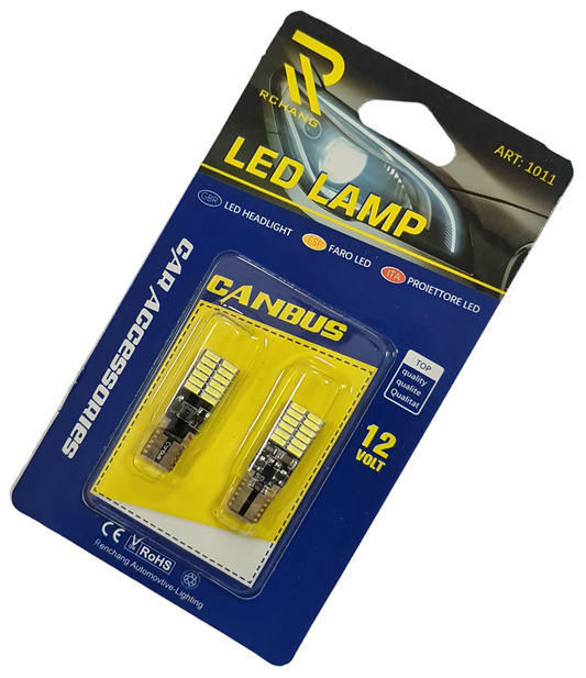 Крушки -Led- T10 -12V CANBUS - АМ-Т10-24-4014