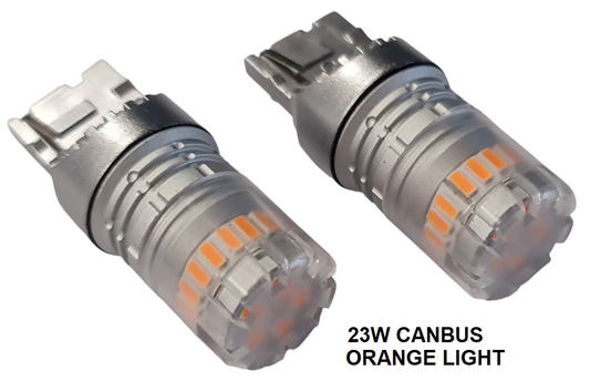 Крушки -Led- 1св.без цок. Оранж 12V23W 2бр.7440-5