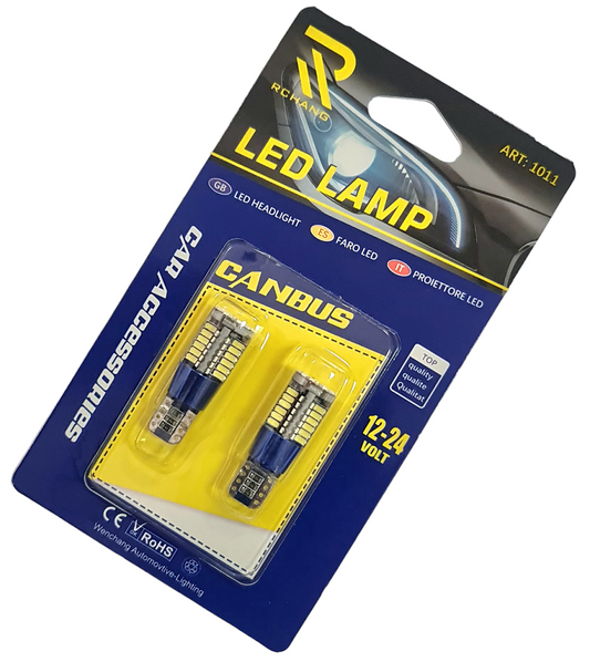 Крушки -Led- T10 12/24V CANBUS -АМ-Т10-57-4014
