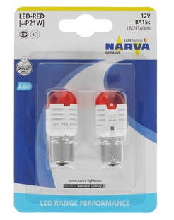 NARVA-18093 -Led -RED- 1св.21W 2бр.к-т