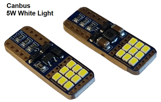 Led - T10 12V-5W 2 pcs. set -7712