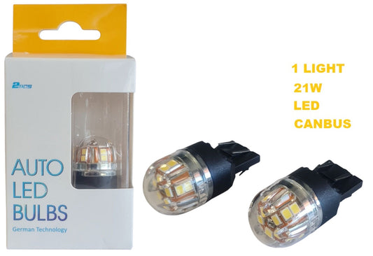Крушки -Led- 2св. 21/5W-Т20/WT Canbus -А 4067-6