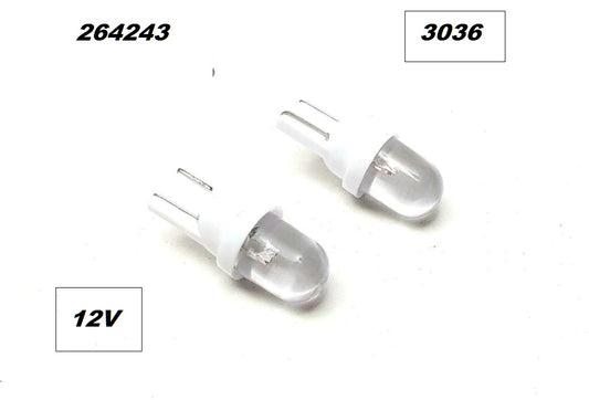 Крушки -Led- T10 к-т без цок.-бели (1720)-3036