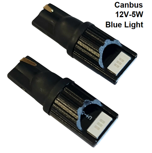 Крушки -Led- T10 12V-5W Сини 2бр./к-т -9455-4