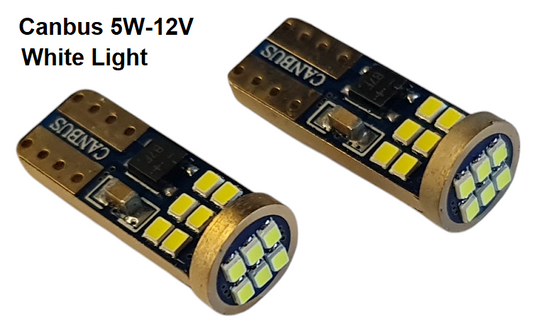 Крушки -Led- T10 12V-5W 2бр. к-т -7713